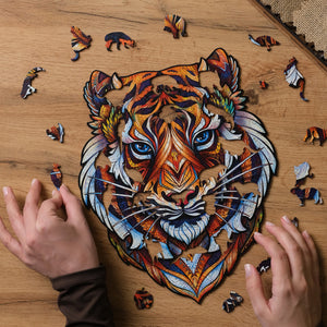 Holzpuzzle Tiere