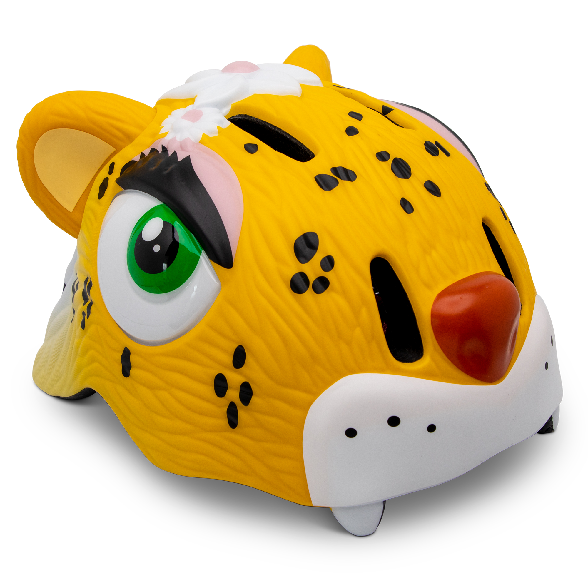 Crazy Safety Fahrradhelm Leopard gelb