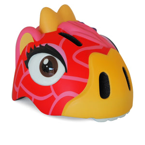 Crazy Safety Fahrradhelm Giraffe rot