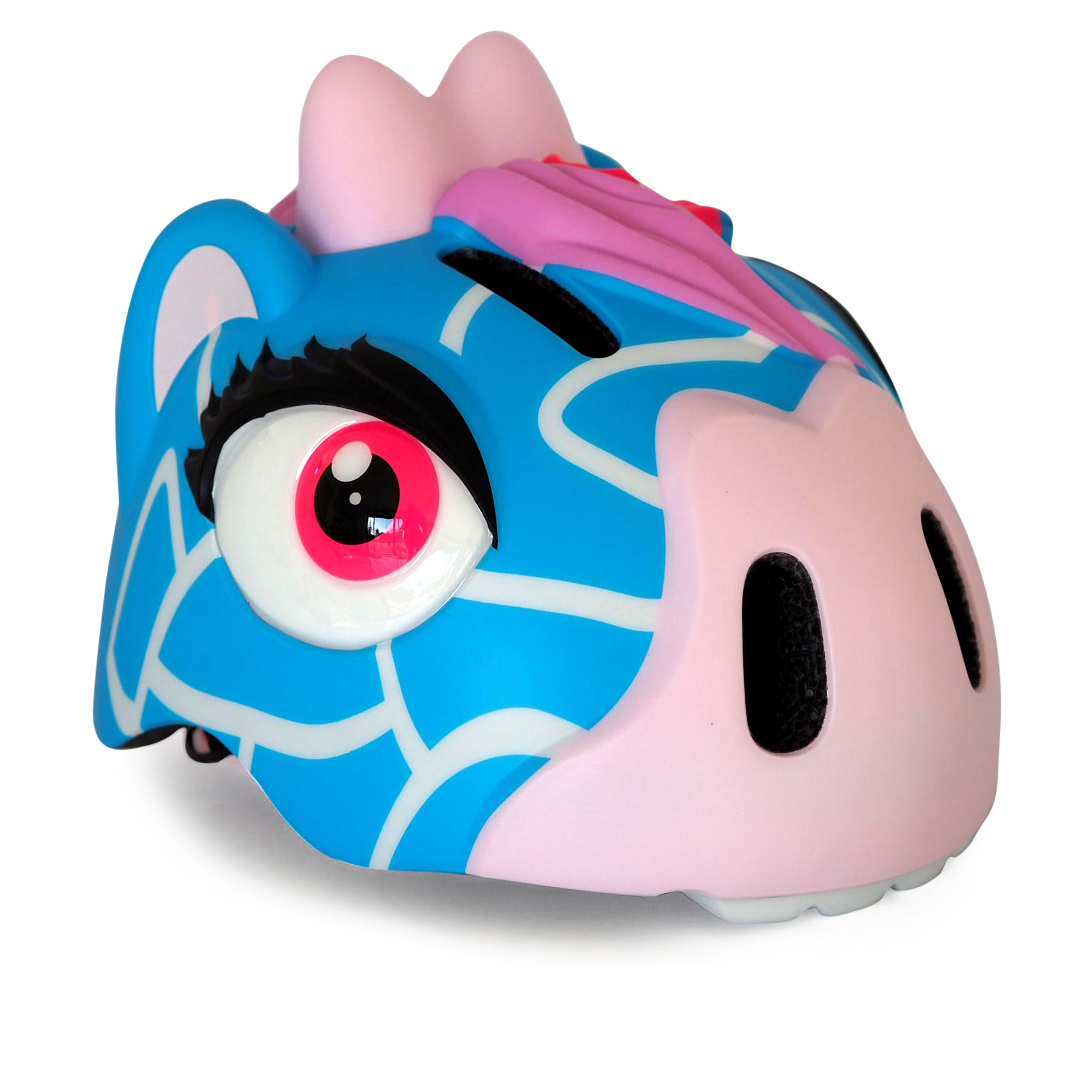 Crazy Safety Fahrradhelm Giraffe blau